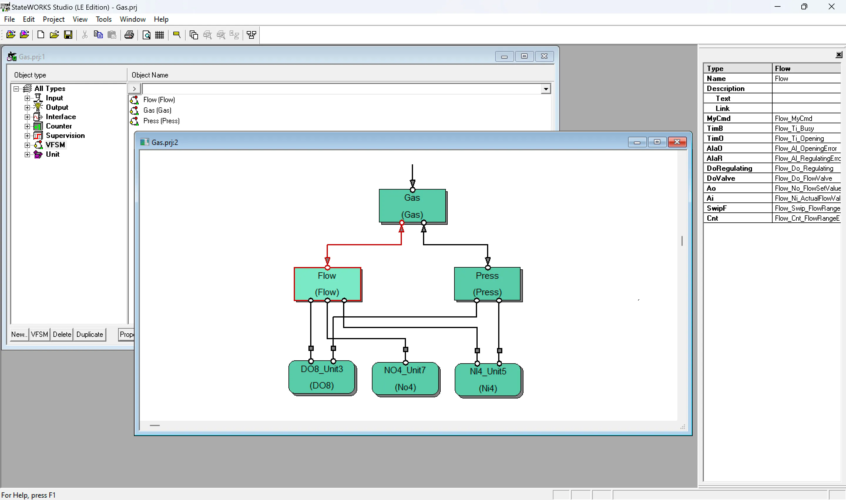 StateWORKS Studio Editor: VFSM System